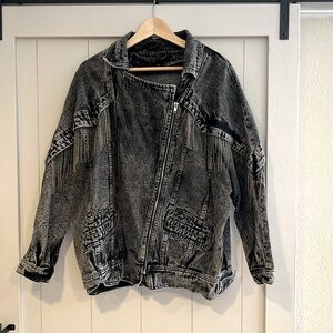 Vici fringe denim jacket